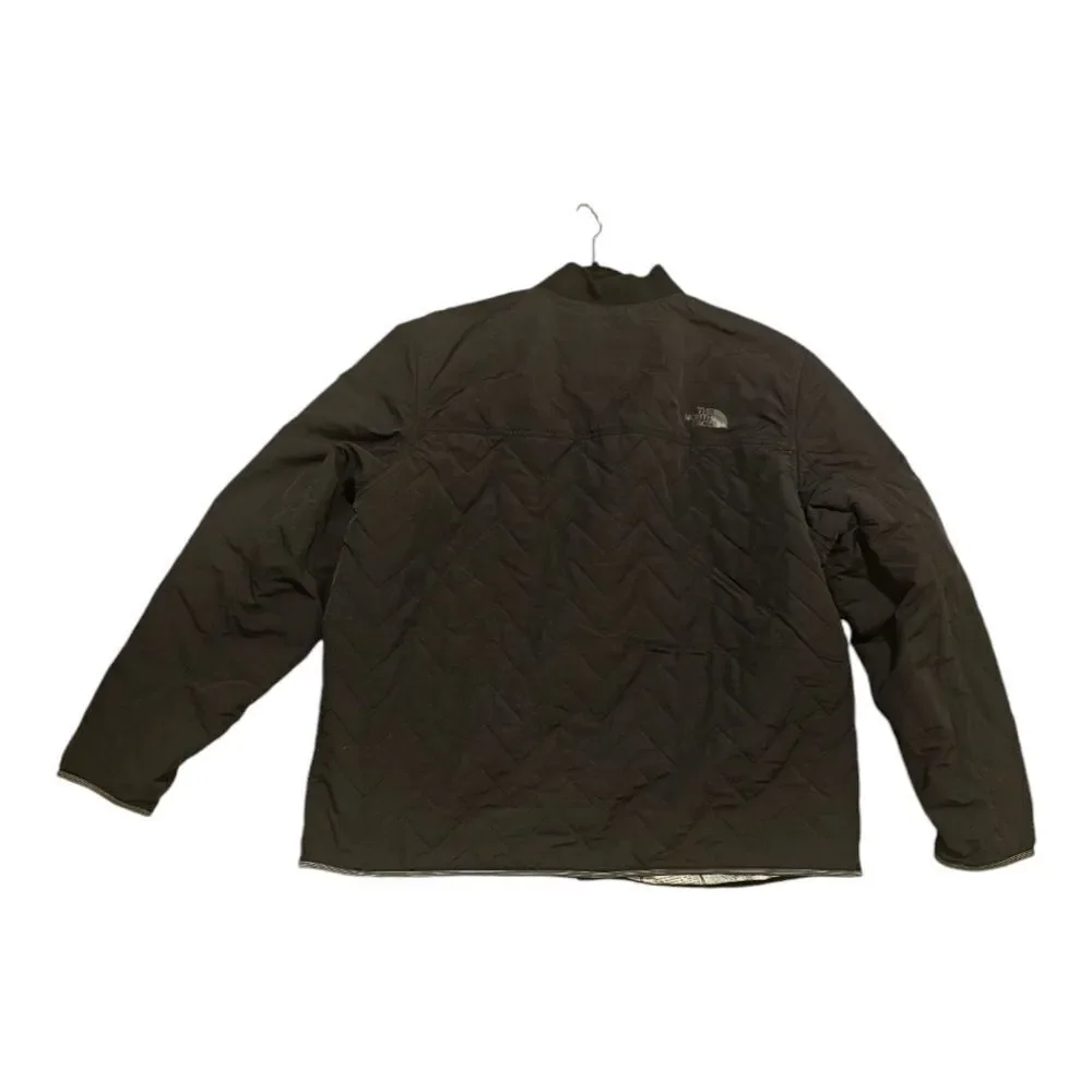 THE NORTH FACE Novelty Nuptse Cataloque Collage Newspaper Print‎ Jacket - XXL